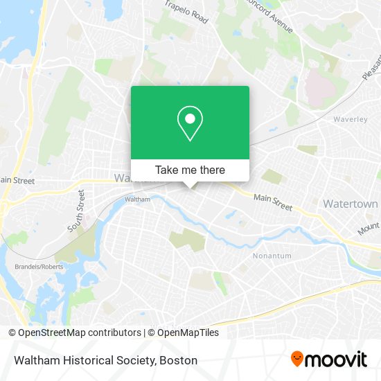 Waltham Historical Society map