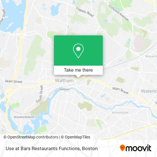 Mapa de Use at Bars Restaurants Functions