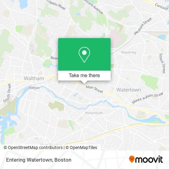 Mapa de Entering Watertown