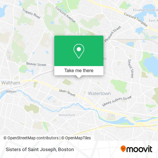 Sisters of Saint Joseph map