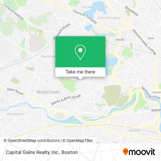 Capital Gains Realty, Inc. map