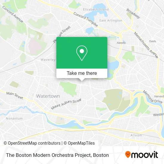 The Boston Modern Orchestra Project map