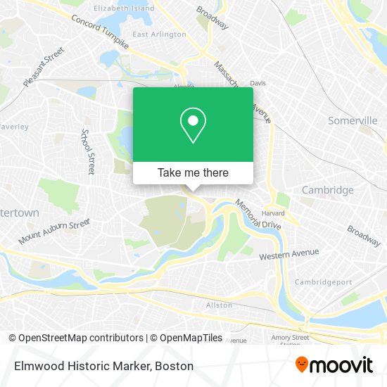 Mapa de Elmwood Historic Marker