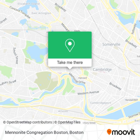 Mapa de Mennonite Congregation Boston