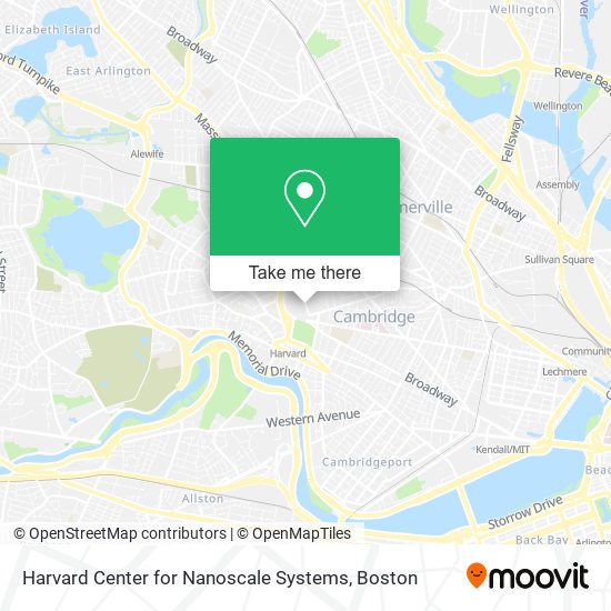 Harvard Center for Nanoscale Systems map