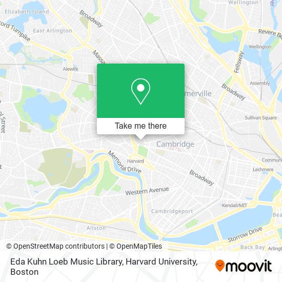 Mapa de Eda Kuhn Loeb Music Library, Harvard University