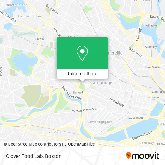Clover Food Lab map