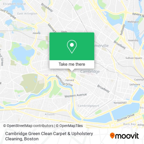 Cambridge Green Clean Carpet & Upholstery Cleaning map