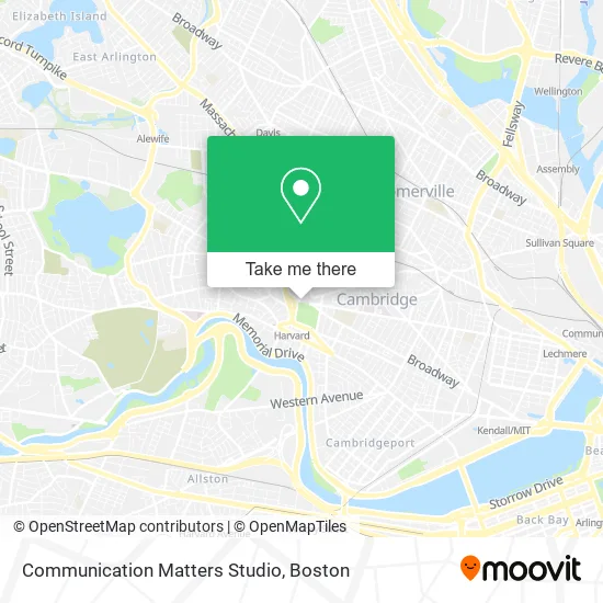 Mapa de Communication Matters Studio