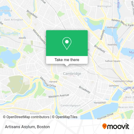 Artisans Asylum map
