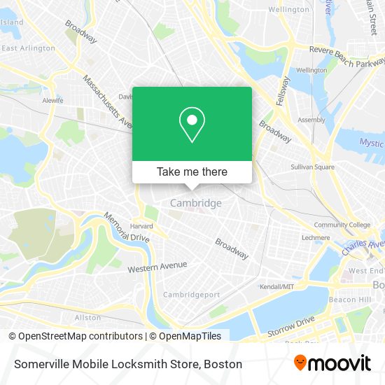 Mapa de Somerville Mobile Locksmith Store