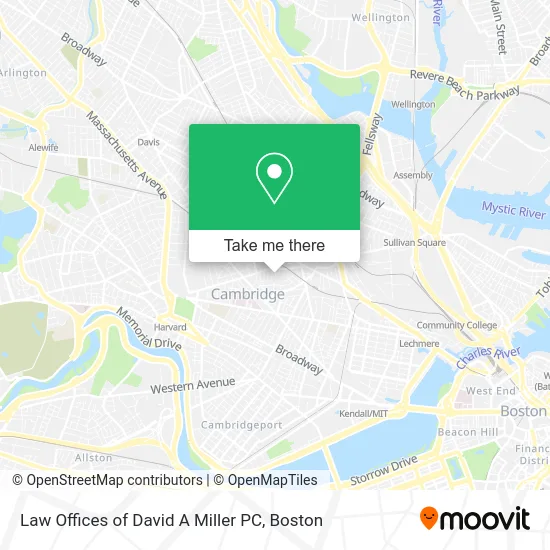 Law Offices of David A Miller PC map