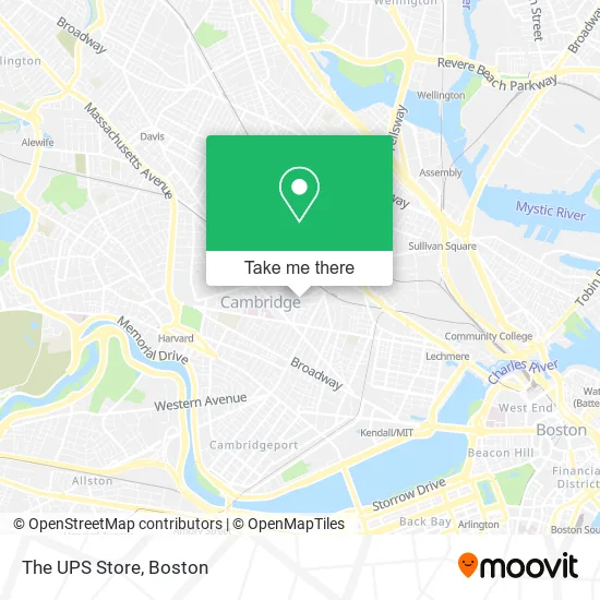 The UPS Store map