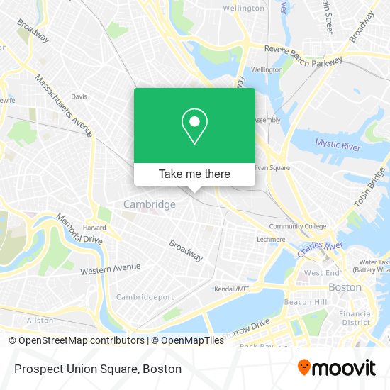 Prospect Union Square map