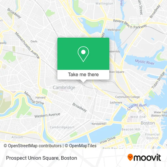 Prospect Union Square map