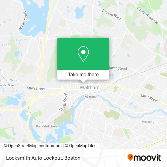 Locksmith Auto Lockout map