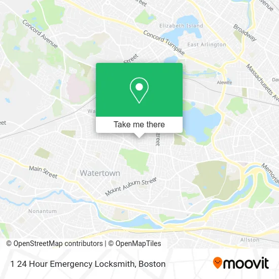 1 24 Hour Emergency Locksmith map