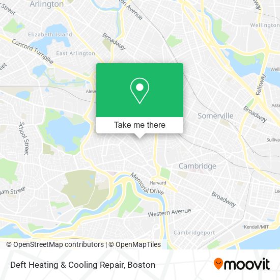 Deft Heating & Cooling Repair map