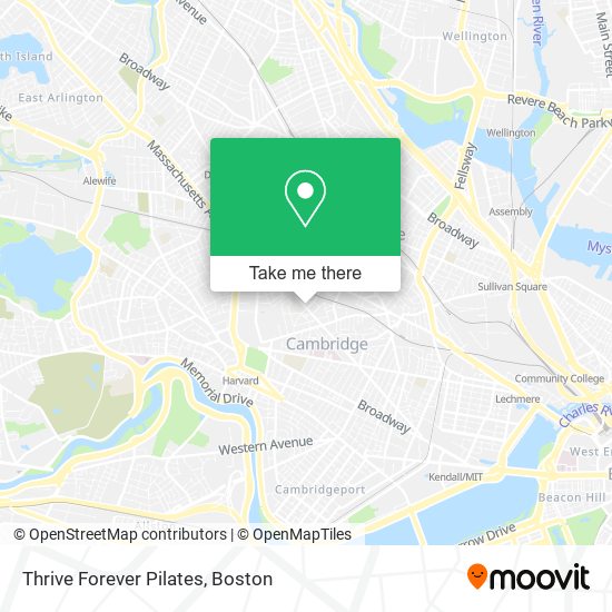 Thrive Forever Pilates map
