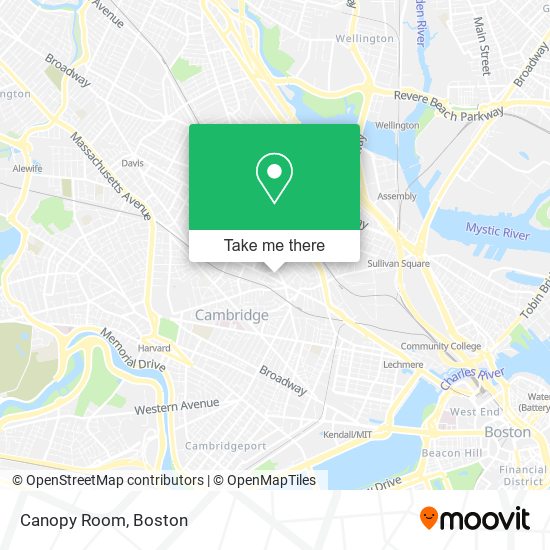 Mapa de Canopy Room