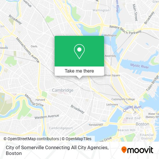City of Somerville Connecting All City Agencies map