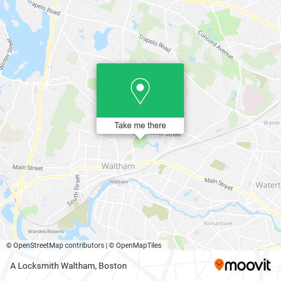 Mapa de A Locksmith Waltham