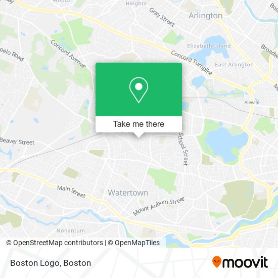 Boston Logo map