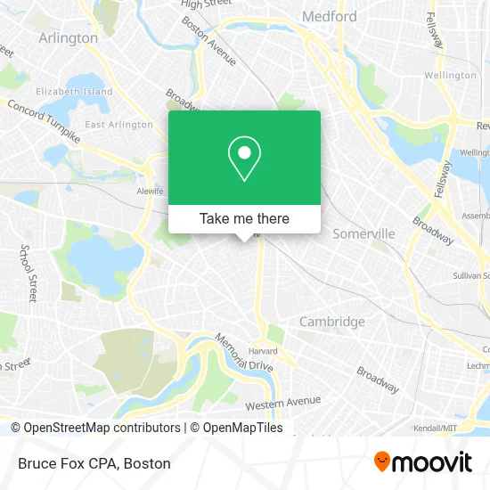 Bruce Fox CPA map