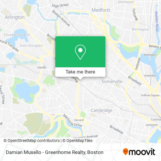 Damian Musello - Greenhome Realty map