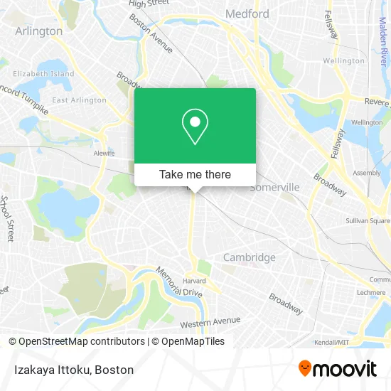 Mapa de Izakaya Ittoku