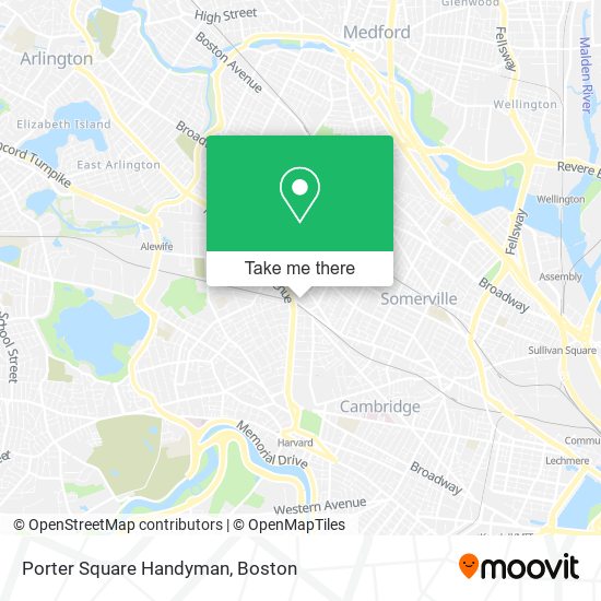 Porter Square Handyman map