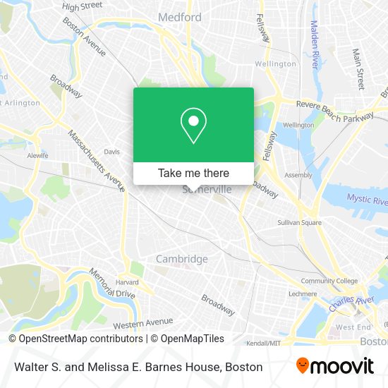 Walter S. and Melissa E. Barnes House map