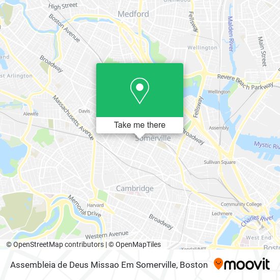 Assembleia de Deus Missao Em Somerville map