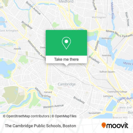 The Cambridge Public Schools map