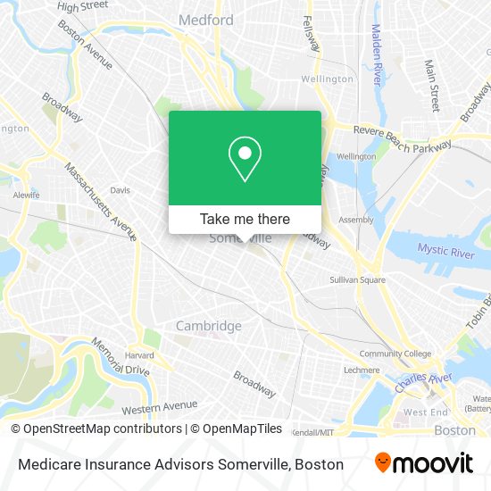 Medicare Insurance Advisors Somerville map