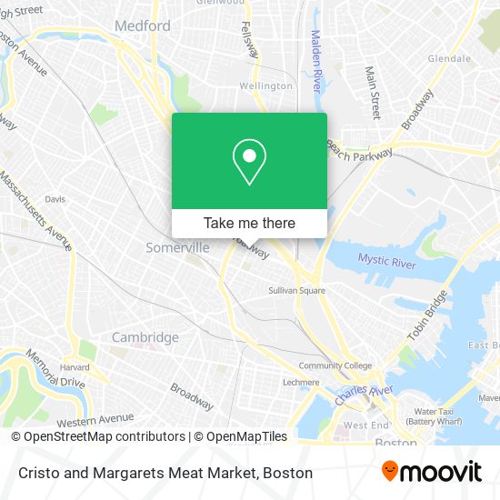 Mapa de Cristo and Margarets Meat Market