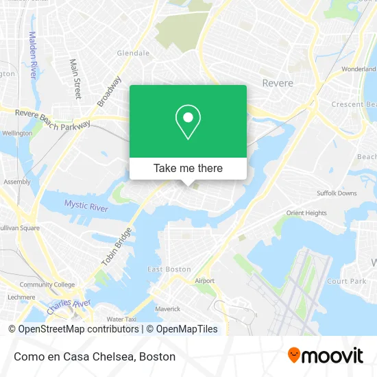 Como en Casa Chelsea map