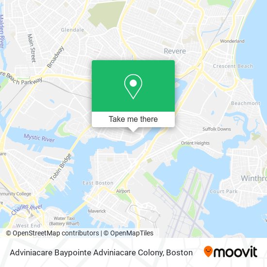 Mapa de Adviniacare Baypointe Adviniacare Colony
