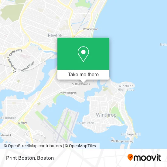 Mapa de Print Boston