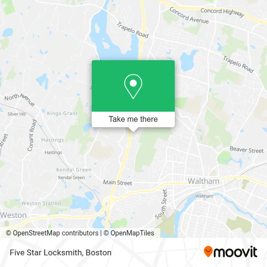 Five Star Locksmith map