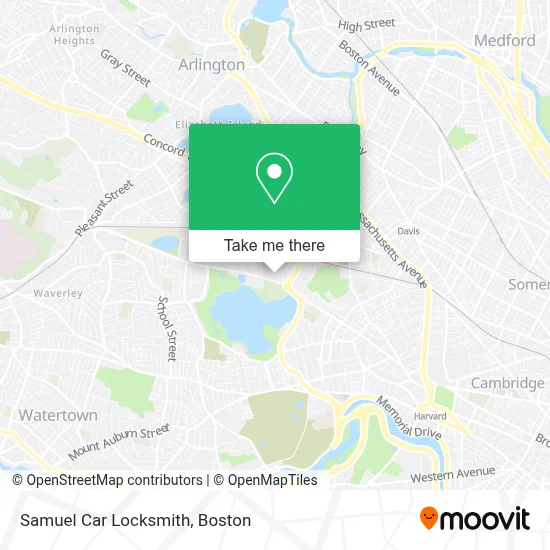 Samuel Car Locksmith map