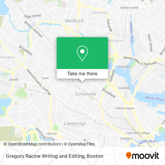 Gregory Racine Writing and Editing map