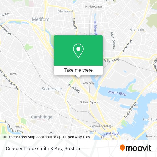Crescent Locksmith & Key map