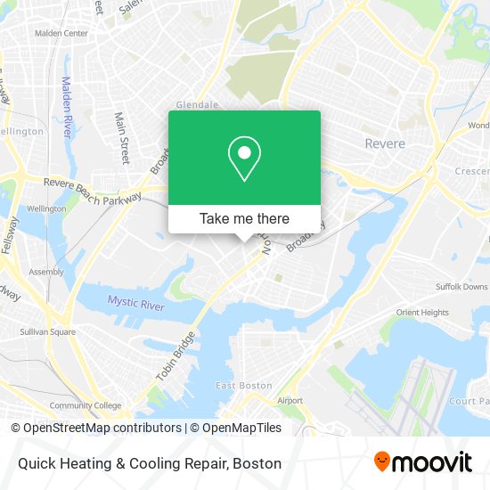 Quick Heating & Cooling Repair map