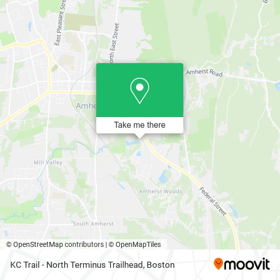 KC Trail - North Terminus Trailhead map