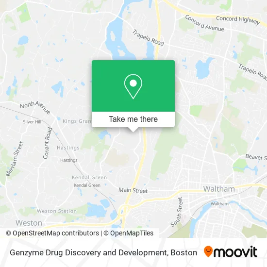Genzyme Drug Discovery and Development map