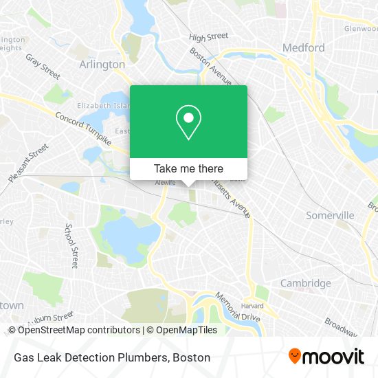 Mapa de Gas Leak Detection Plumbers