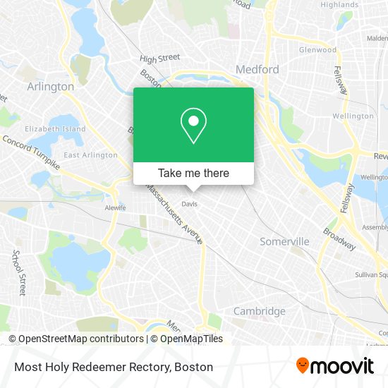 Most Holy Redeemer Rectory map