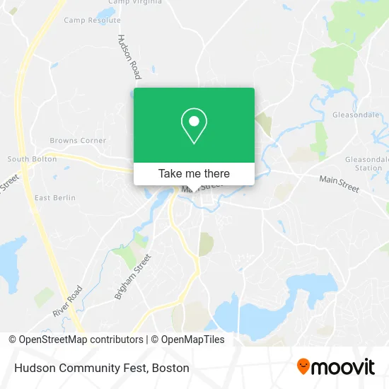 Hudson Community Fest map