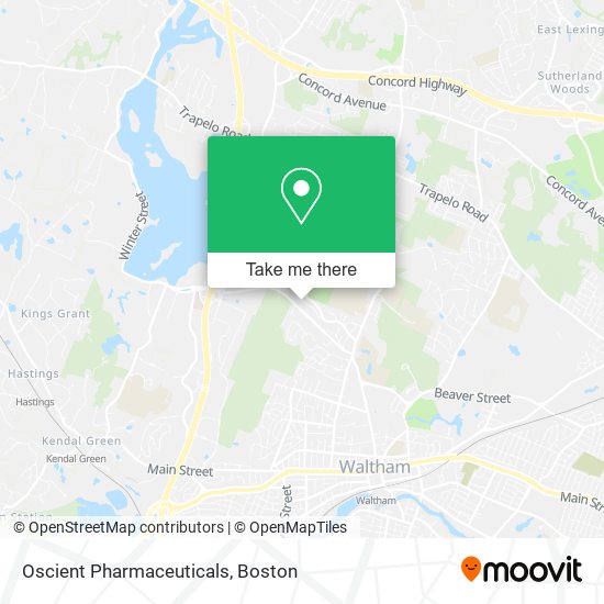 Oscient Pharmaceuticals map